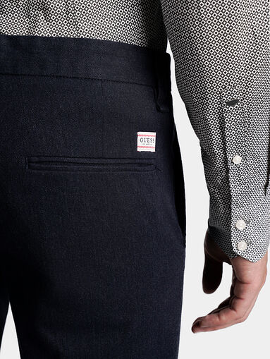 MYRON Trousers in navy blue - 3