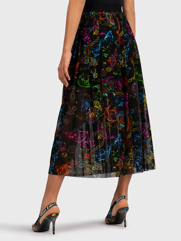 Maxi skirt with art print - 2