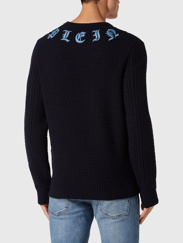 Black sweater in wool and cashmere - 3