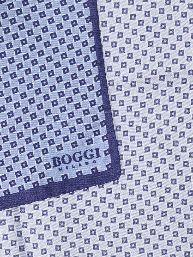 Silk pocket square with print - 3