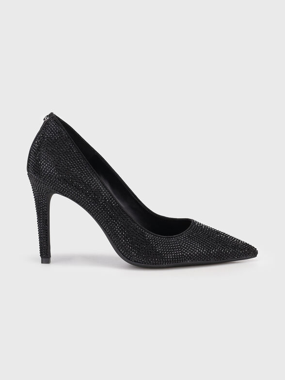ALINA heeled shoes with applied rhinestones - 1