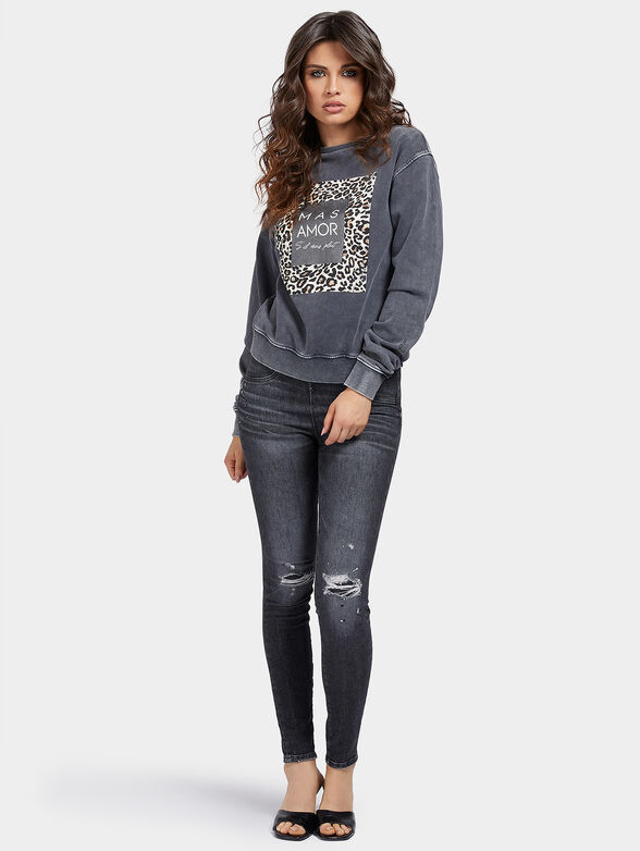 DAGMAR Sweatshirt with worn-out effect - 2