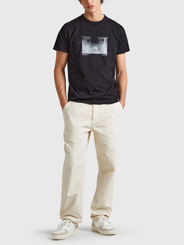 CLARK black T-shirt with print - 2