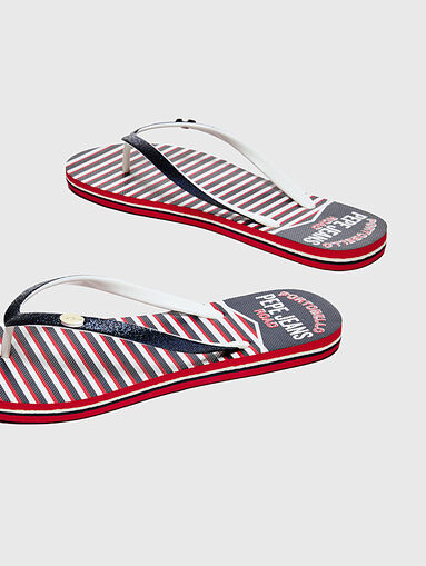 RAKE SAILOR Flip-flops with glitter details - 5