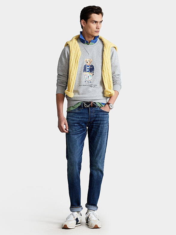 Grey sweatshirt with Polo Bear logo print - 2