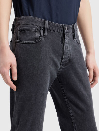 Grey jeans with washed effect - 4