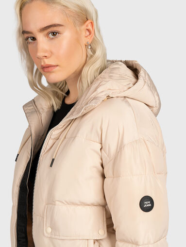 AMANDINE black cropped jacket with pockets - 5