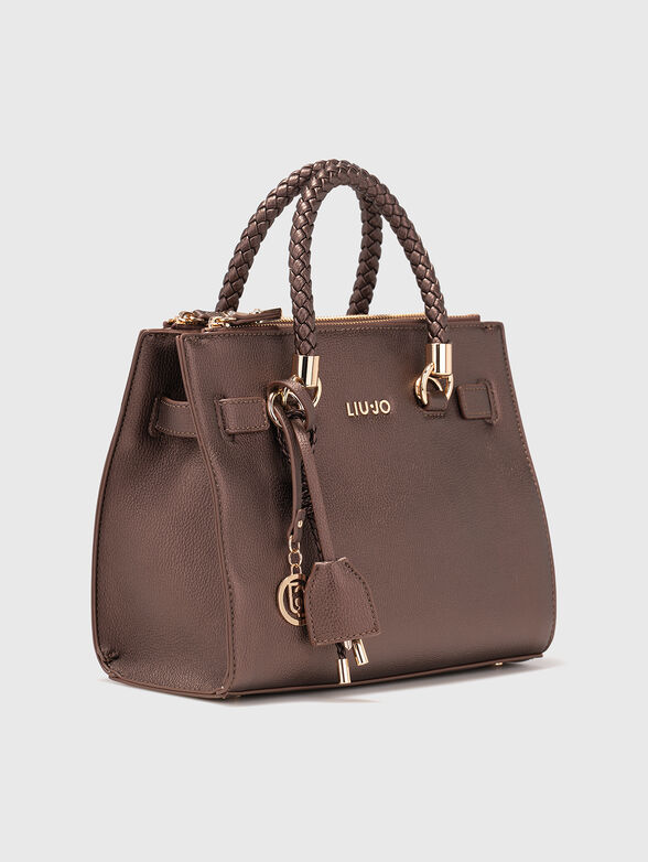 Brown eco leather bag - 4