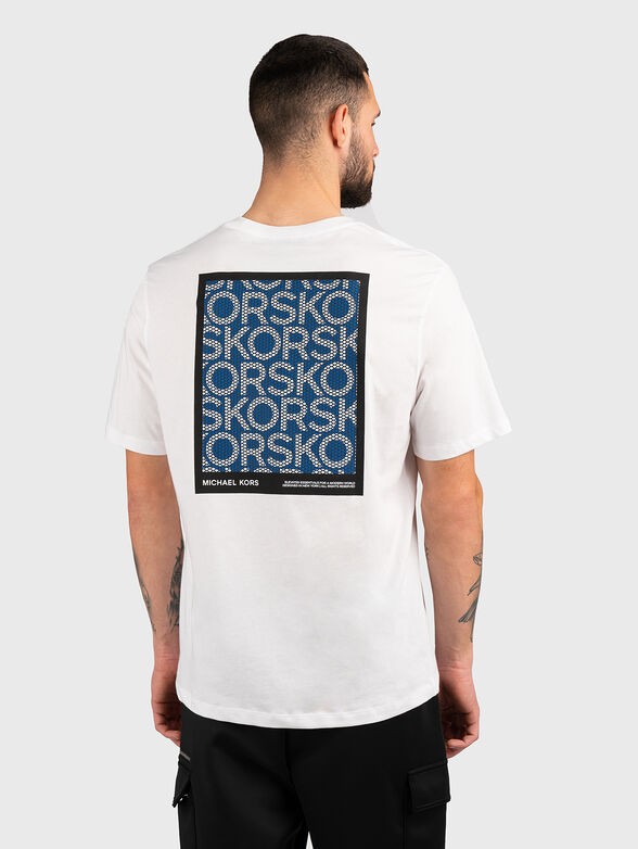 MESH BLOCK round neck T-shirt - 2