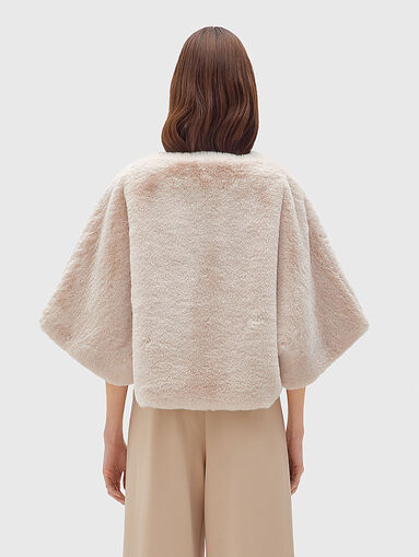 Faux fur cropped coat - 3