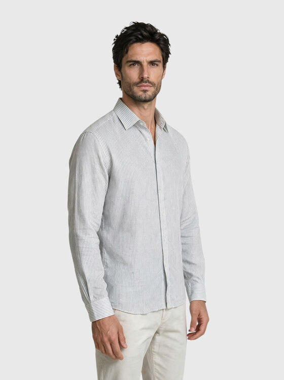Striped long sleeved shirt - 1