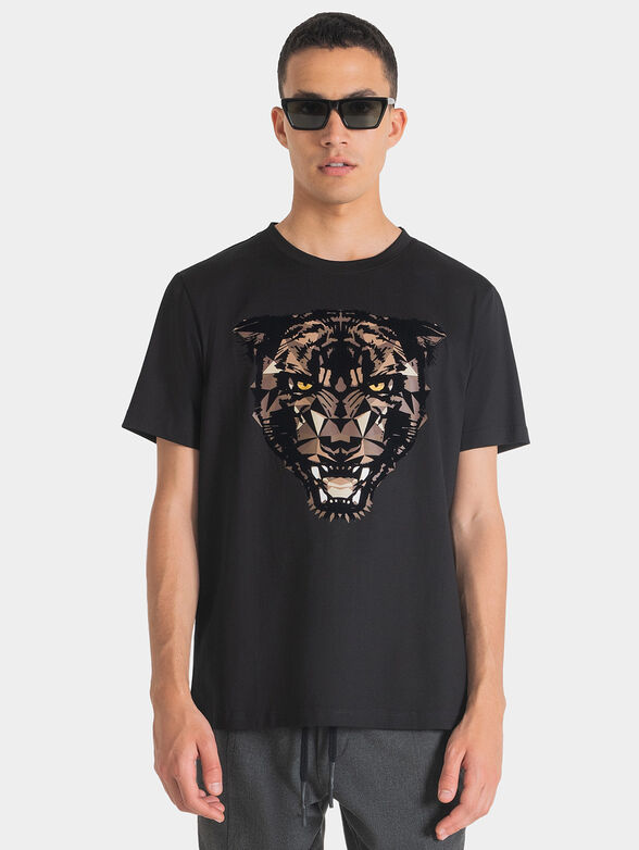 T-shirt with contrasting print - 1