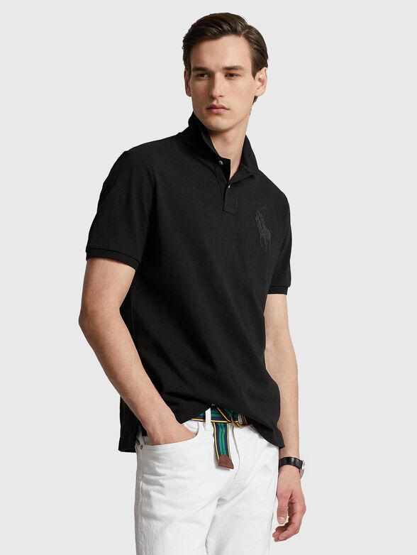 Polo-shirt in black color - 1