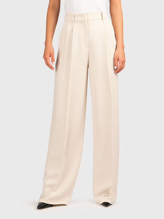 High waisted trousers with pockets - 1