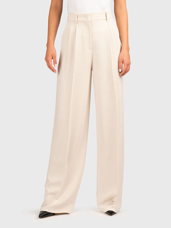 High waisted trousers with pockets - 1
