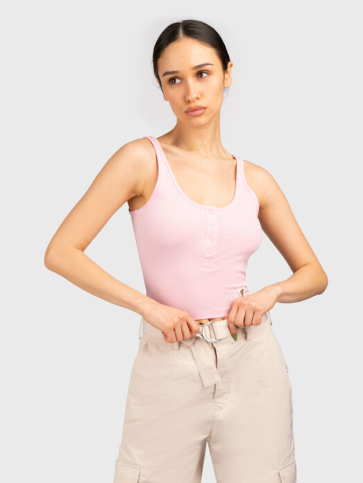 NYRA top with logo detail
