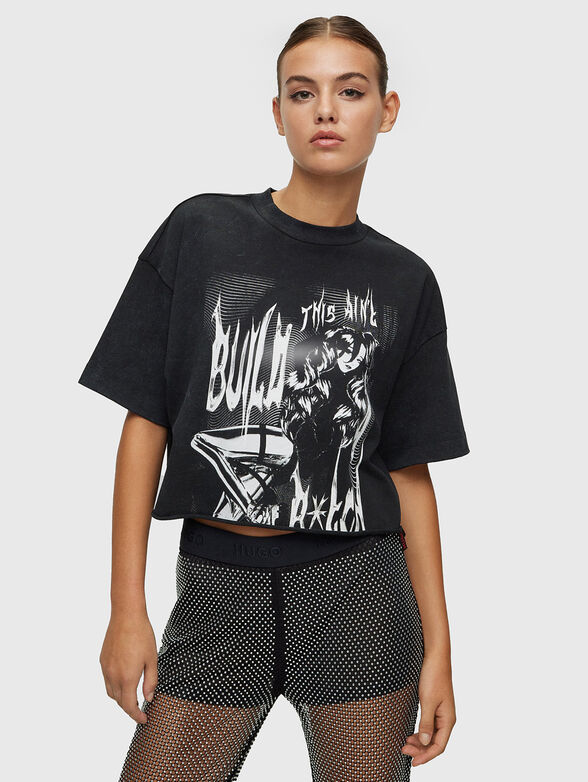 HUGO X BELLA POARCH croped T-shirt - 1