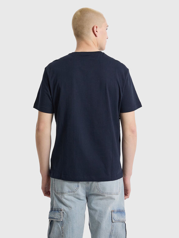 Cotton T-shirt with logo inscription - 3