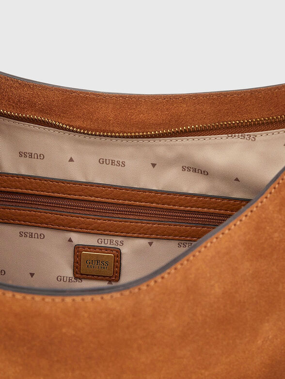 Large CAMDEN suede shoulder bag - 4