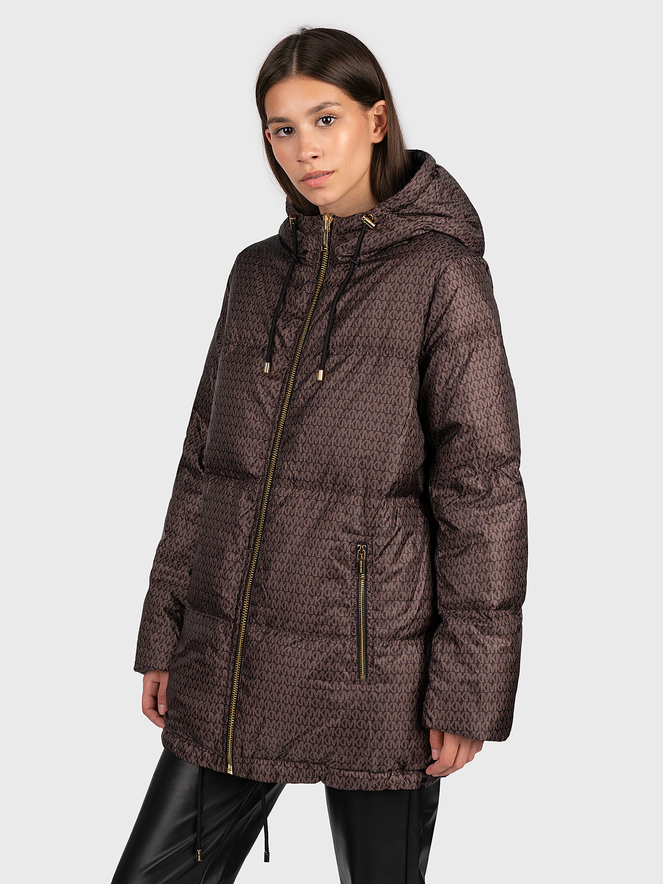 Reversible jacket with monogram print brand MICHAEL KORS