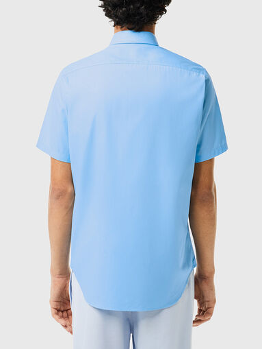 Short sleeve shirt in blue  - 3