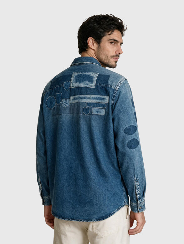 Denim shirt with long sleeves - 3
