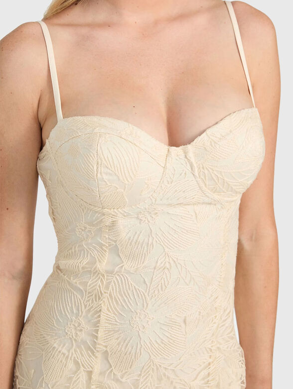 SERENE mini dress with laces - 4