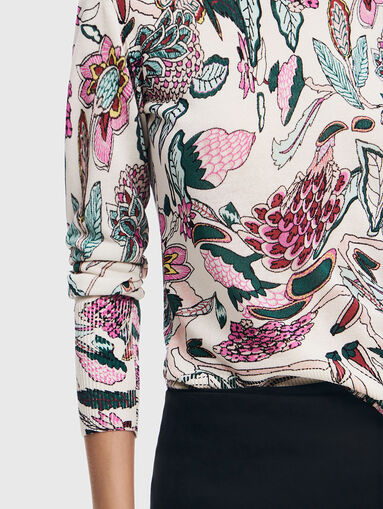 MANCHESTER sweater with floral pattern - 4