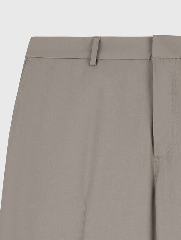 Straight-leg wool trousers - 4