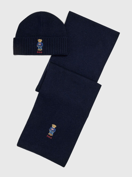 Комплект от шапка и шал  Polo Bear - 1