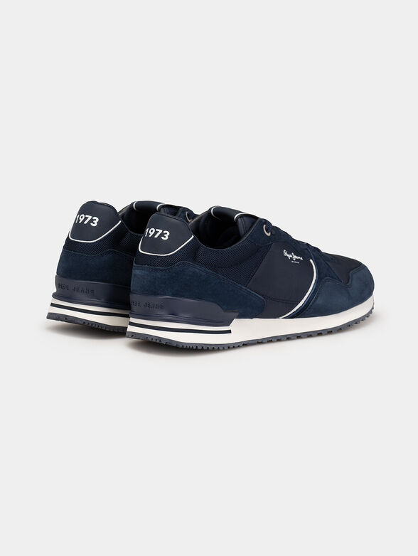LONDON CITY sneakers with mix of textures - 3