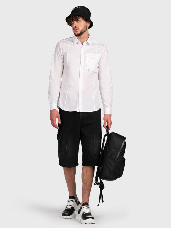 Shirt with accent pocket - 1