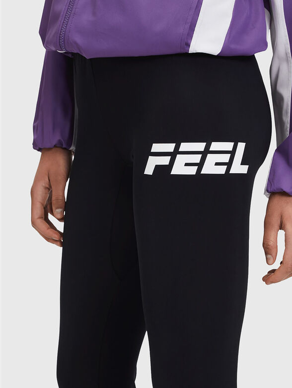 Sports legging  with logo print - 3