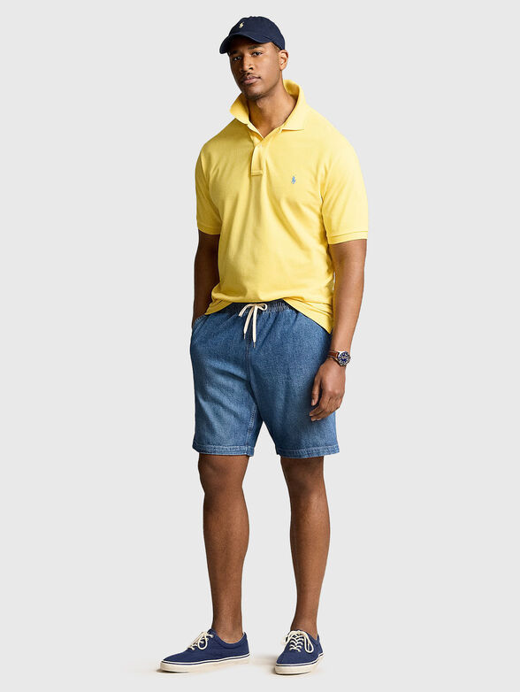 Denim shorts with logo - 4