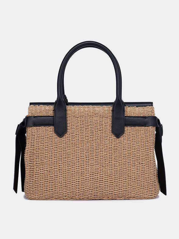K/IKON Bag with raffia and faux leather - 3