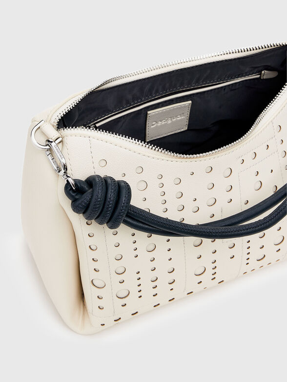 Bag with perforations and contrasting handle - 6