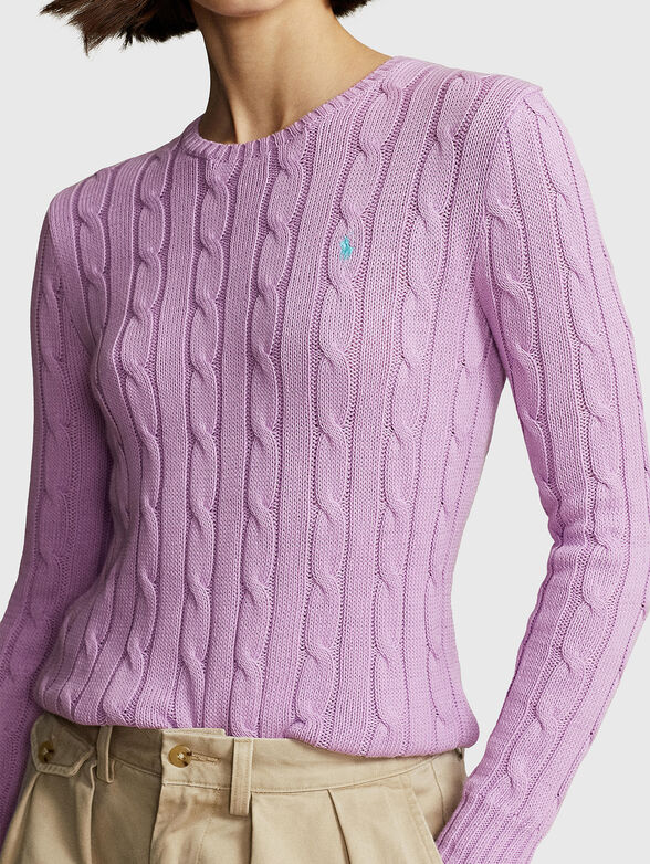 JULIANNA purple cotton sweater - 4