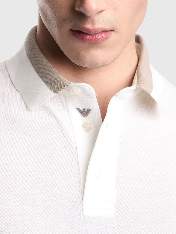 Short-sleeved cotton polo shirt - 4