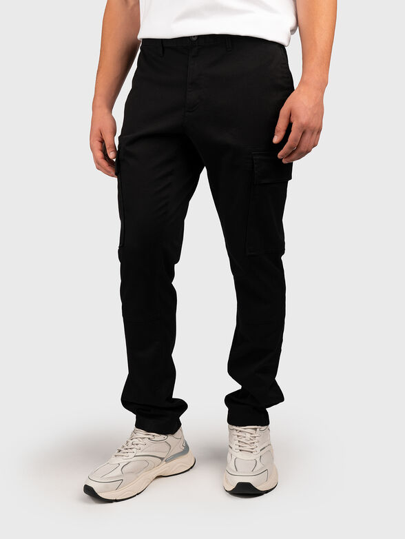 Cargo trousers in black colour - 1
