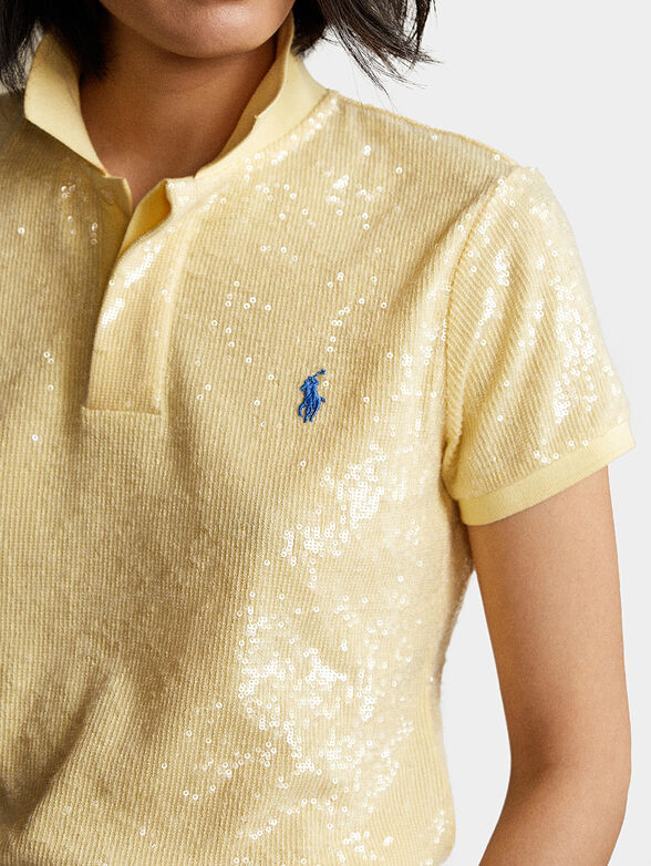 Polo-shirt with sequins - 5