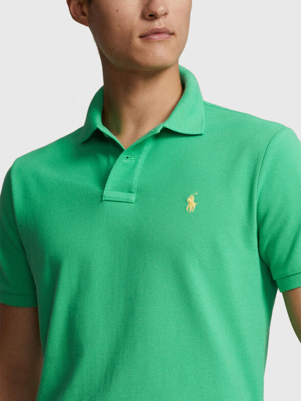 Green Polo-shirt with embroidery - 3