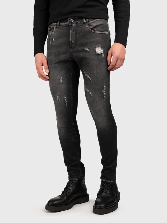 Сиви слим дънки  - 1