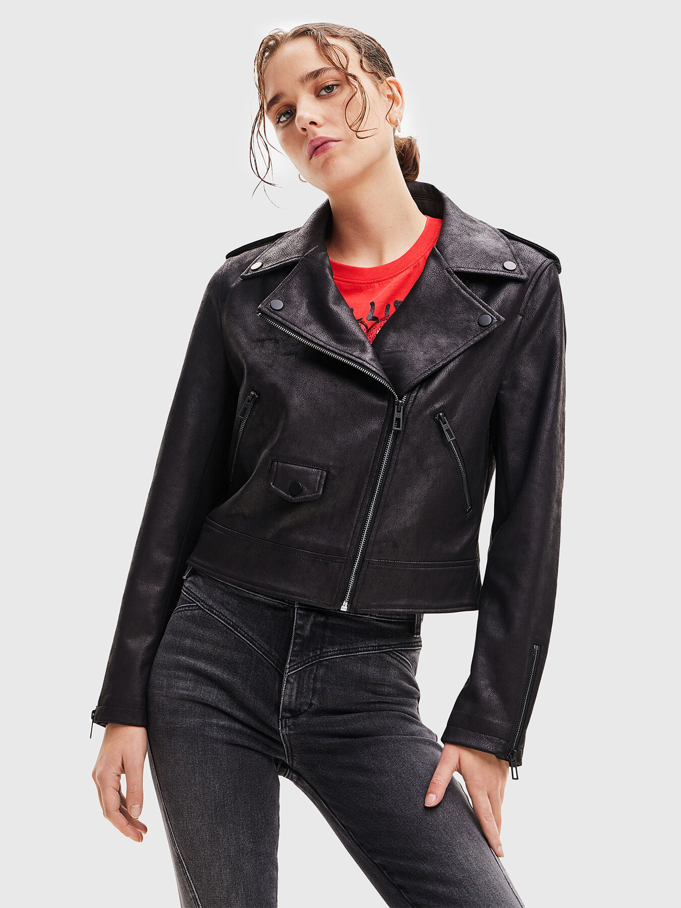 Desigual leather jacket 2025