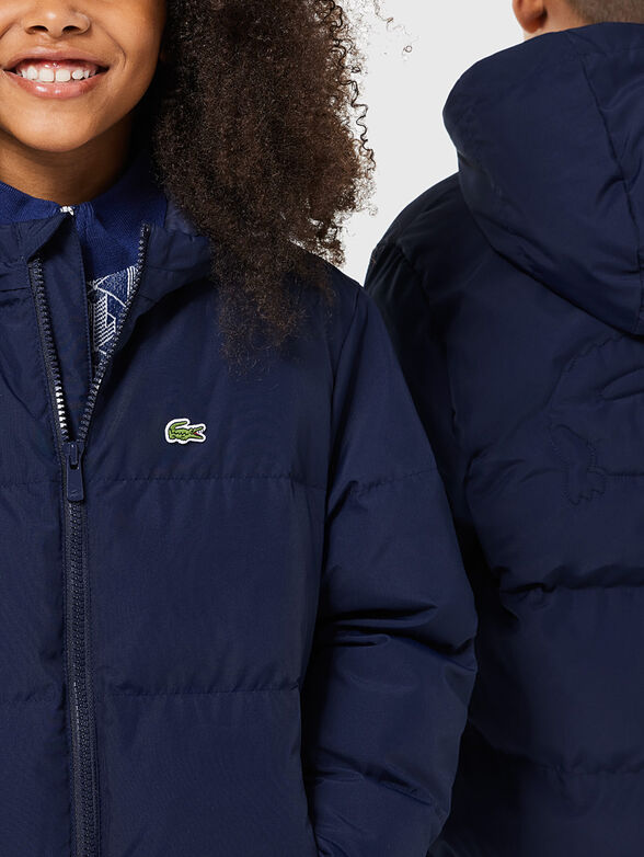 Blue jacket with hood - 4