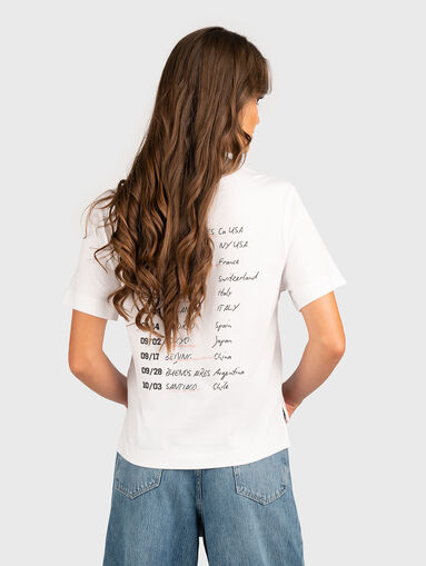 Cotton T-shirt with rhinestones - 3