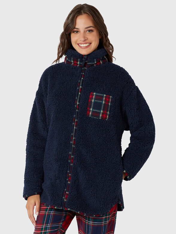 XMAS PATCH home sweatshirt with zip - 1