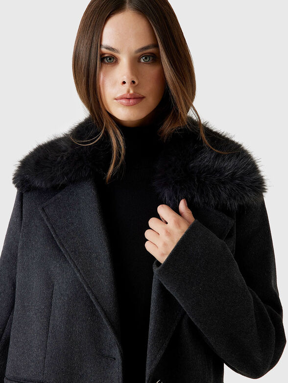 KAROLE wool blend coat - 4