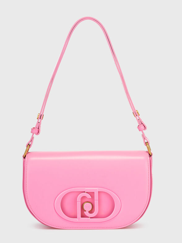 Black crossbody bag with accent logo  - 1