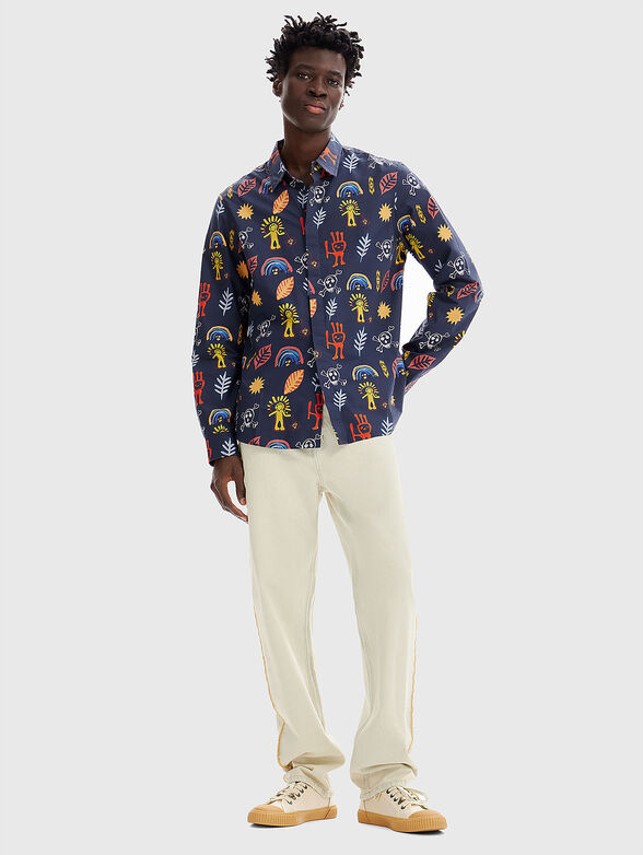 Multicolor cotton shirt  - 2