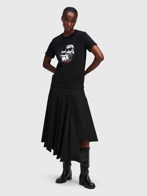 Cotton T-shirt with logo print - 2